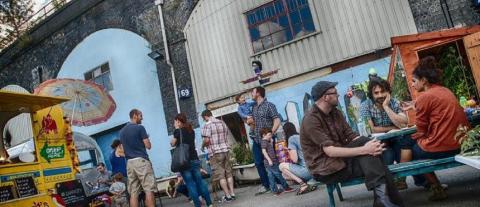 Slung Low is a company that makes adventures for audiences outside of conventional theatre spaces. Slung Low’s home is the Holbeck Underground Ballroom (The HUB). Five railway arches in Holbeck South Leeds.

The HUB is a rehearsal space which we make available to those making performance in the region who have need of it. The HUB is also a place where we can invite exciting new work from other companies and present them  to an audience; a makeshift performance space.