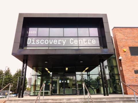 Leeds Discovery Centre exterior shot of the building