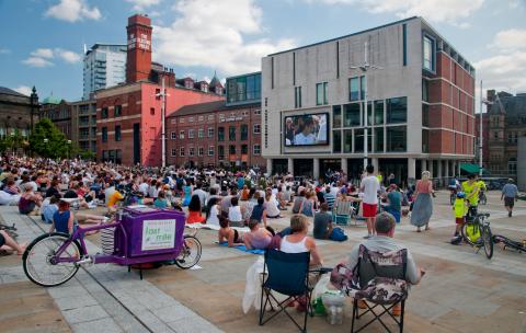 Millennium Square facing The Carriageworks theatre