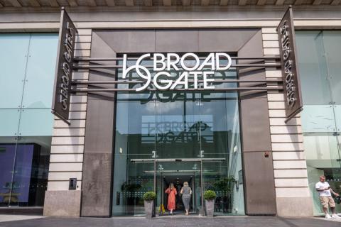 Front door of Broad Gate