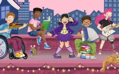 Image copyright Harry Woodgate 2026, Read to the Beat, copyright The Reading Agency 2026